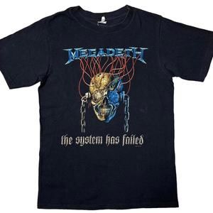 Anvil Megadeth 2009 The System Has Failed Graphic T-Shirt Black Mens S